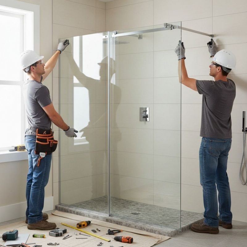 Shower Window Installation